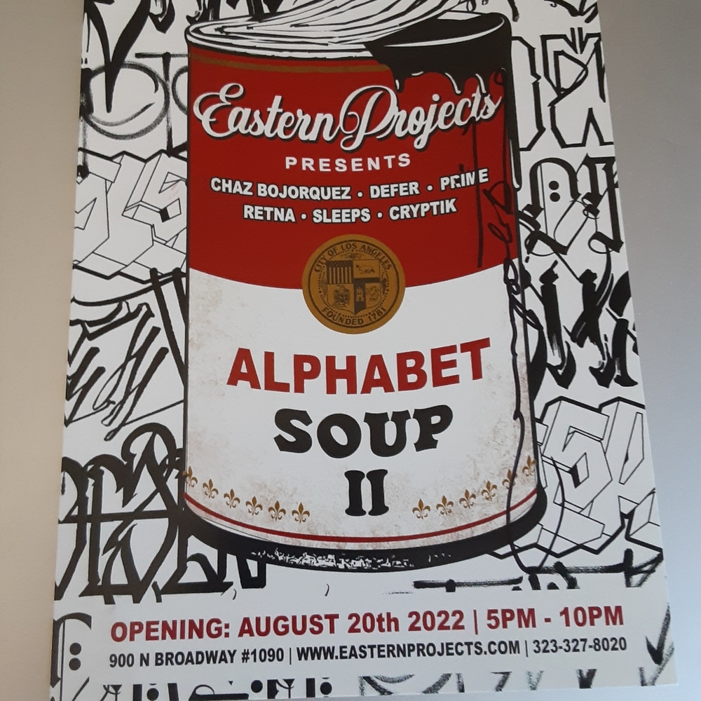 Eastern projects graffiti art show card Retna Barry McGee Futura 2000 Kaws RVCA